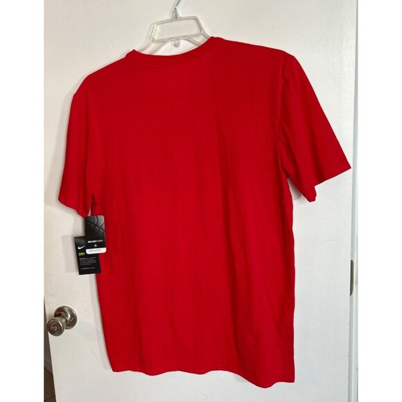 Nike Red Houston Rockets City Edition Short Sleeve Dri-Fit Tee Size L - Picture 2 of 5